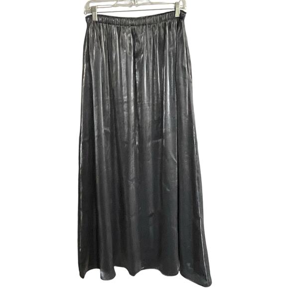 Jessica McClintock Gunne Sax Skirt Jr Size 13 28 Silver Metallic Vintage 80s - Picture 2 of 7
